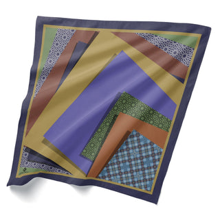 Geometrik Desenli Bandana 20149-02 - | Silk Home