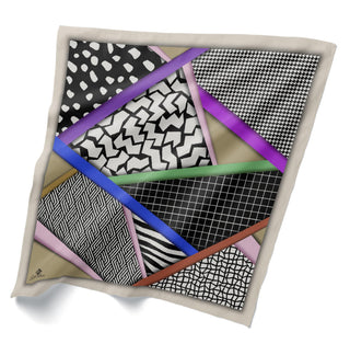 Geometrik Desenli Bandana 20157-01 - | Silk Home
