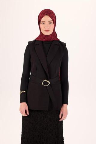Pamuk Polyester Liva Şal Bordo Dokulu Nefes Alan 90X200