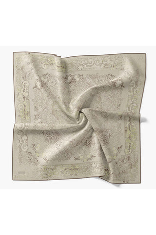 Monare Eşarp Etnik Motif Küf Yeşili 90x90