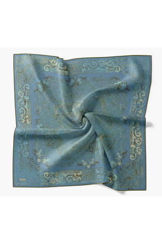 Monare Eşarp Etnik Motif Mavi 90x90