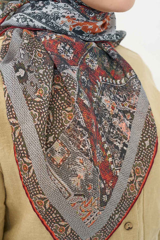 Monare Eşarp Modern Gri 90x90