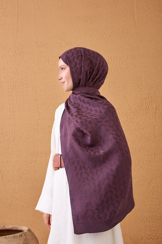 Naia Pamuk Şal Lune Mürdüm - Naia Şal - | Silk Home