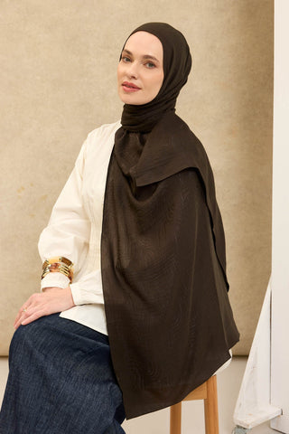 Naia Pamuk Şal Line Desen Koyu Yeşil - Naia Şal - | Silk Home