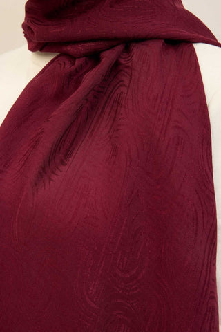 Naia Pamuk Şal Line Desen Vişne - Naia Şal - | Silk Home