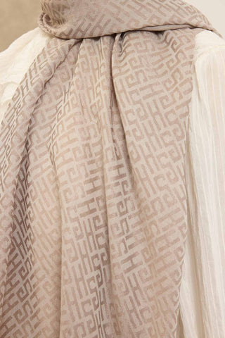 Naia Pamuk Şal SH Desen Taş - Naia Şal - | Silk Home
