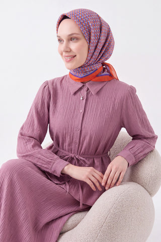 Шелковый платок Olinda Herringbone, темно-оранжевый