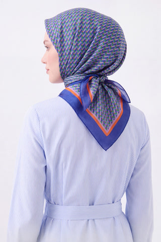 Шелковый шарф Olinda Herringbone Saks