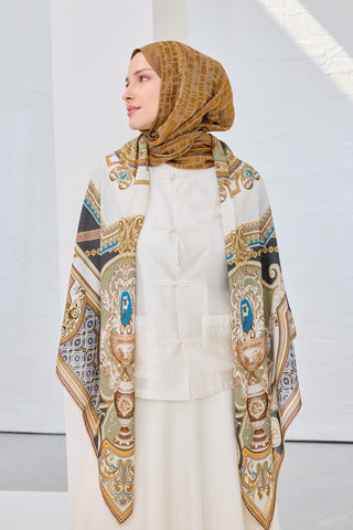 Omuz Şalı Bohemian Su Yeşili