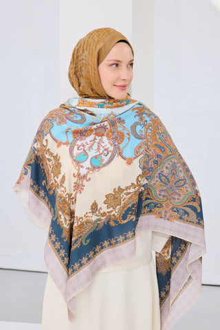 Omuz Şalı Ottoman Design Petrol Mavisi