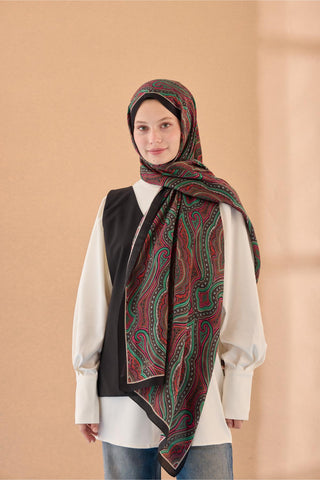 Organik Şal 471001-19 - Organik Şal - | Silk Home