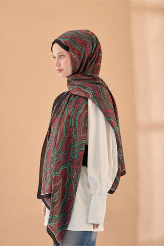 Organik Şal 471001-19 - Organik Şal - | Silk Home