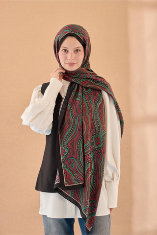Organik Şal 471001-19 - Organik Şal - | Silk Home