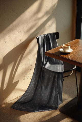Pamuk Polyester Liva Şal Füme Nefes Alan Dokulu 90X200