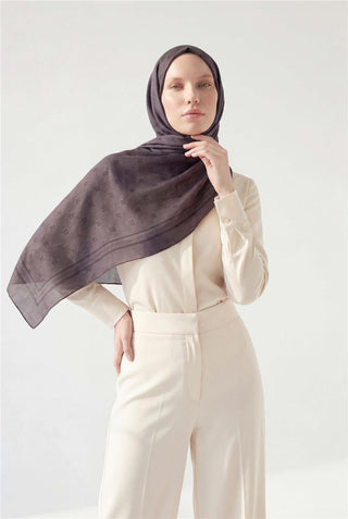 Cotton Polyester Liva Shawl, Lavender, Breathable Textured, 90x200 cm