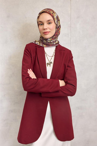 Pamuk Polyester Soft Eşarp Kahverengi Büyük Papatya Desenli Kaymaz Dokulu 90X90 - Soft Eşarp - | Silk Home