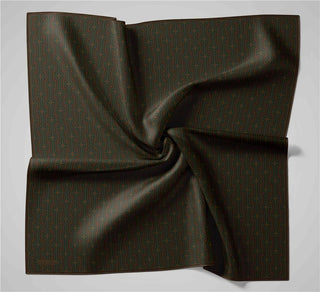 Pamuk Polyester Soft Eşarp Geometrik Desen Taba 90X90