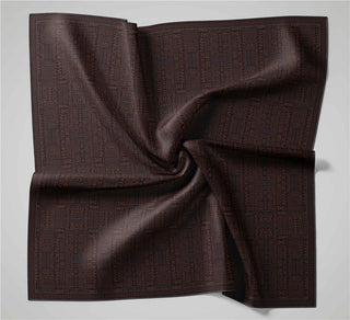 Pamuk Polyester Soft Eşarp Vişne Geometrik Desenli Kaymaz Dokulu Tok Duruşlu
                90X90