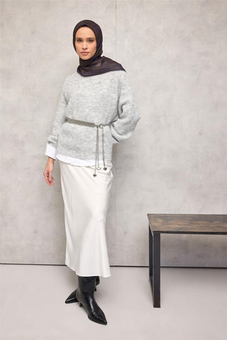 Pamuk Polyester Soft Eşarp Koyu Yeşil Geometrik Desenli Kaymaz Dokulu Tok
                Duruşlu 90X90
