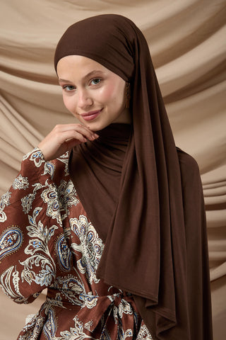 Premium Cotton Scarf 65002-08 Brown