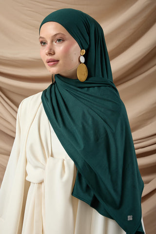 Premium Cotton Scarf 65002-21 Emerald