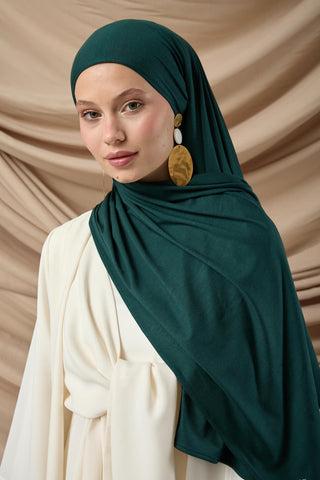 Premium Cotton Scarf 65002-21 Emerald