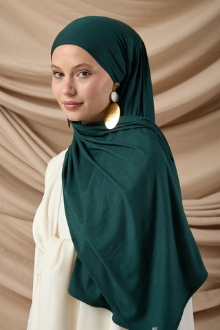 Premium Cotton Scarf 65002-21 Emerald