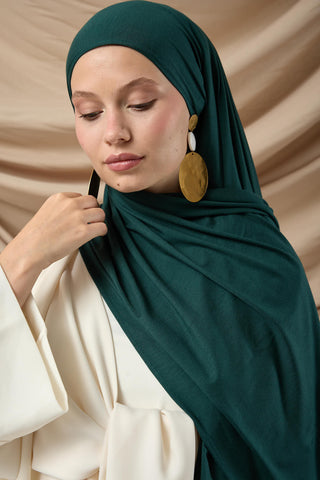 Premium Cotton Scarf 65002-21 Emerald