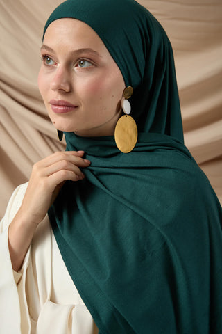Premium Cotton Scarf 65002-21 Emerald