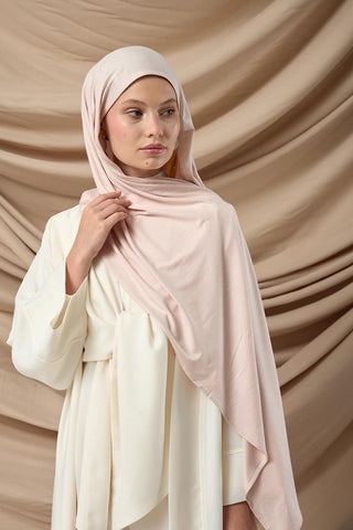 Premium Penye Şal 65002-56 Açık Pudra