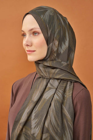Riva Şal Tencel Bloom Antrasit - Riva Şal - | Silk Home
