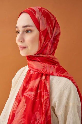 Riva Şal Tencel Bloom Narçiçeği - Riva Şal - | Silk Home