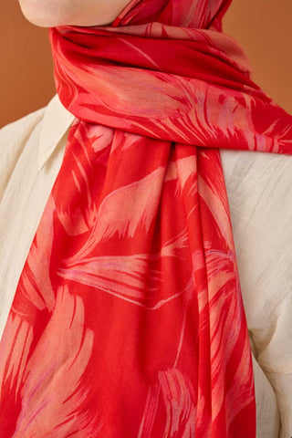 Riva Şal Tencel Bloom Narçiçeği - Riva Şal - | Silk Home