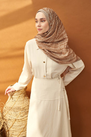 Riva Şal Tencel Boston Fern Vizon - Riva Şal - | Silk Home