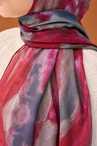 Riva Şal Tencel Cloud Bordo - Riva Şal - | Silk Home