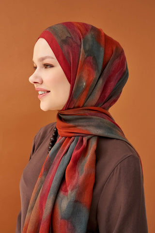 Riva Şal Tencel Cloud Füme - Riva Şal - | Silk Home