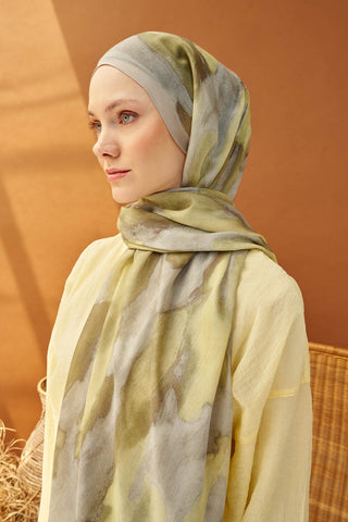 Riva Şal Tencel Cloud Gri - Riva Şal - | Silk Home