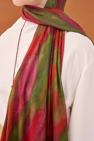 Riva Şal Tencel Cloud Koyu Pembe - Riva Şal - | Silk Home