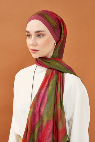 Riva Şal Tencel Cloud Koyu Pembe - Riva Şal - | Silk Home
