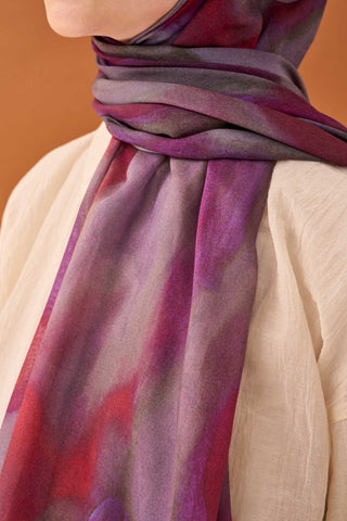 Riva Şal Tencel Cloud Mor - Riva Şal - | Silk Home