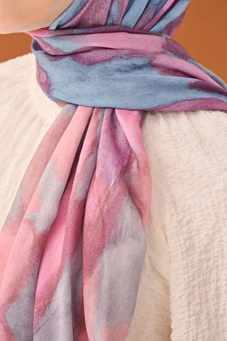 Riva Şal Tencel Cloud Pembe - Riva Şal - | Silk Home