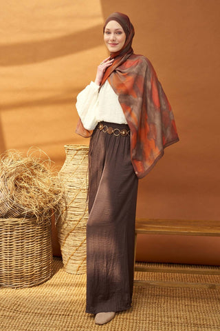 Riva Şal Tencel Cloud Turuncu - Riva Şal - | Silk Home