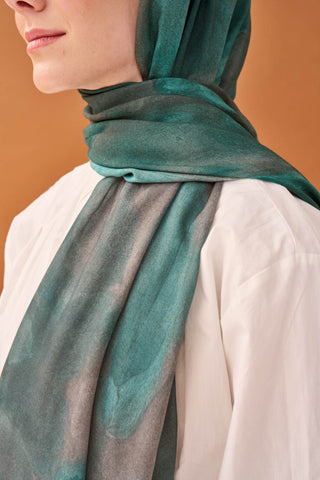 Riva Şal Tencel Cloud Yeşil - Riva Şal - | Silk Home