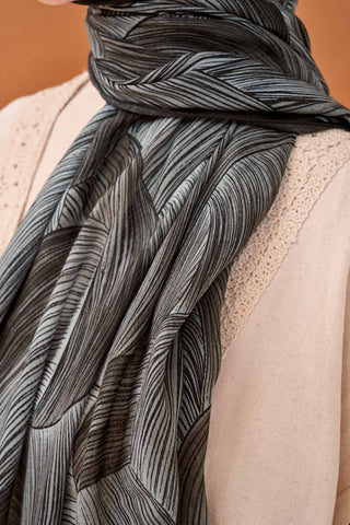 Riva Şal Tencel Flow Acı Kahve - Riva Şal - | Silk Home
