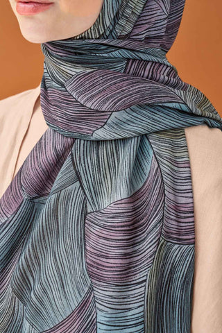 Riva Şal Tencel Flow Lavanta - Riva Şal - | Silk Home