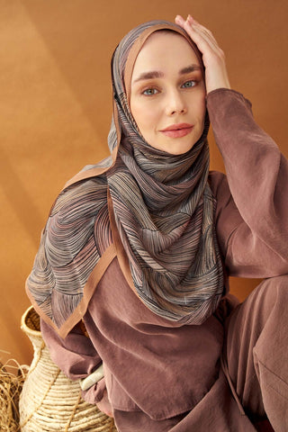 Riva Şal Tencel Flow Somon - Riva Şal - | Silk Home