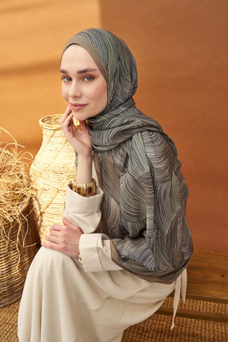 Riva Şal Tencel Flow Sütlü Kahve - Riva Şal - | Silk Home