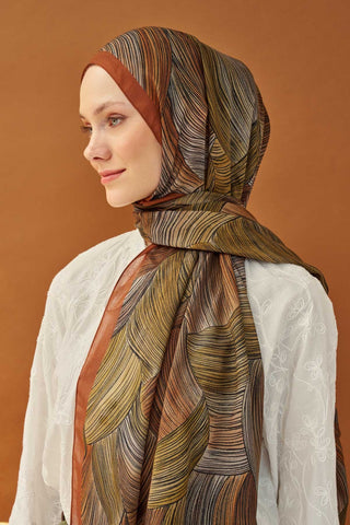 Riva Şal Tencel Flow Taba - Riva Şal - | Silk Home