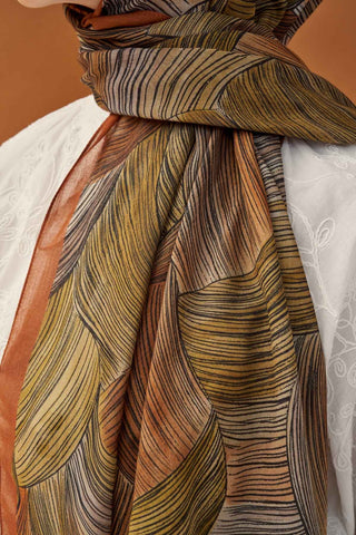 Riva Şal Tencel Flow Taba - Riva Şal - | Silk Home