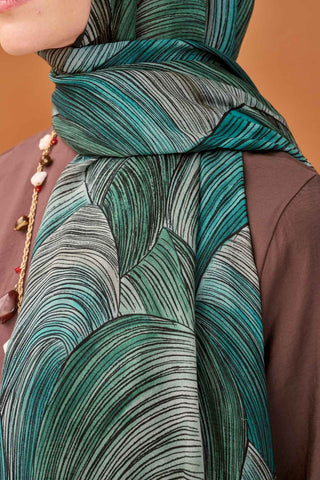 Riva Şal Tencel Flow Turkuaz - Riva Şal - | Silk Home